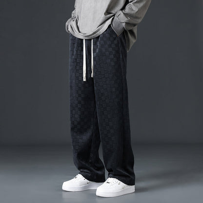 Redford | Men’s Checkered Wide-Leg Sweatpants