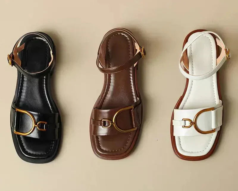 Zephyra | Women’s Buckled Flat Sandals