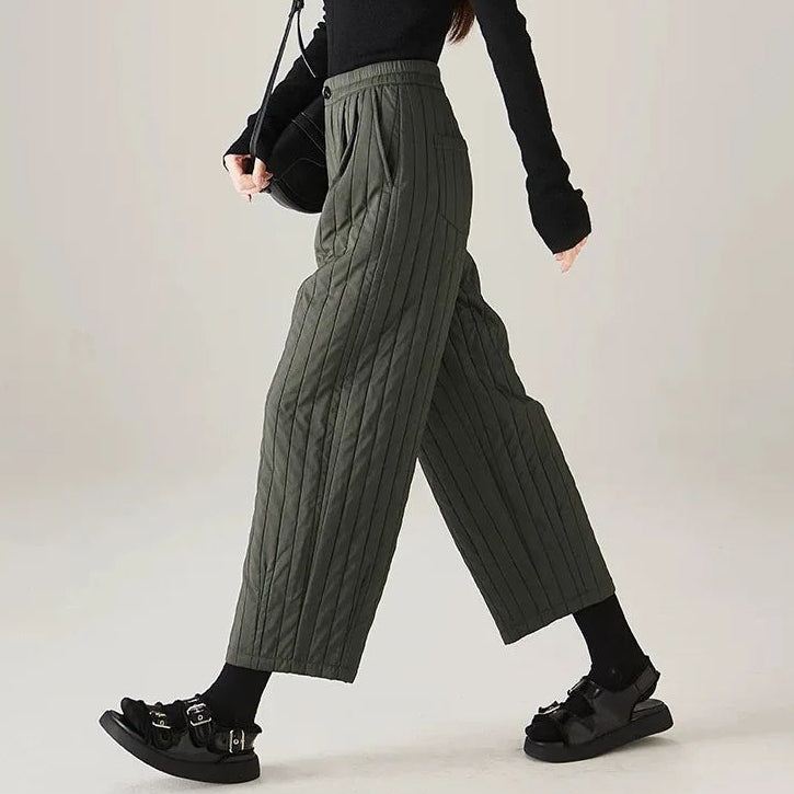 Nina | Women’s Lightweight Cotton High-Waist Pants