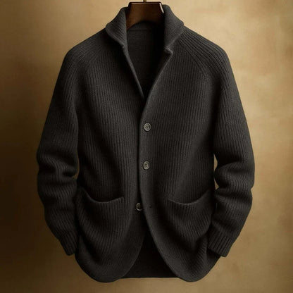 Brooksby | Men’s Ribbed Knit Cardigan