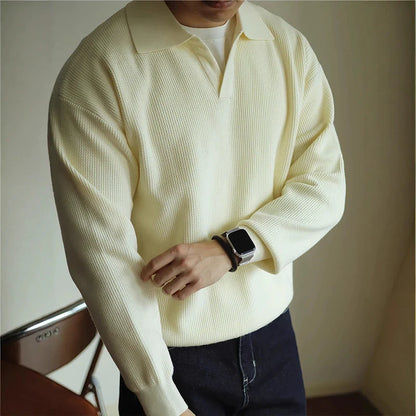 Cyrus | Men’s Long-Sleeve Polo Sweater