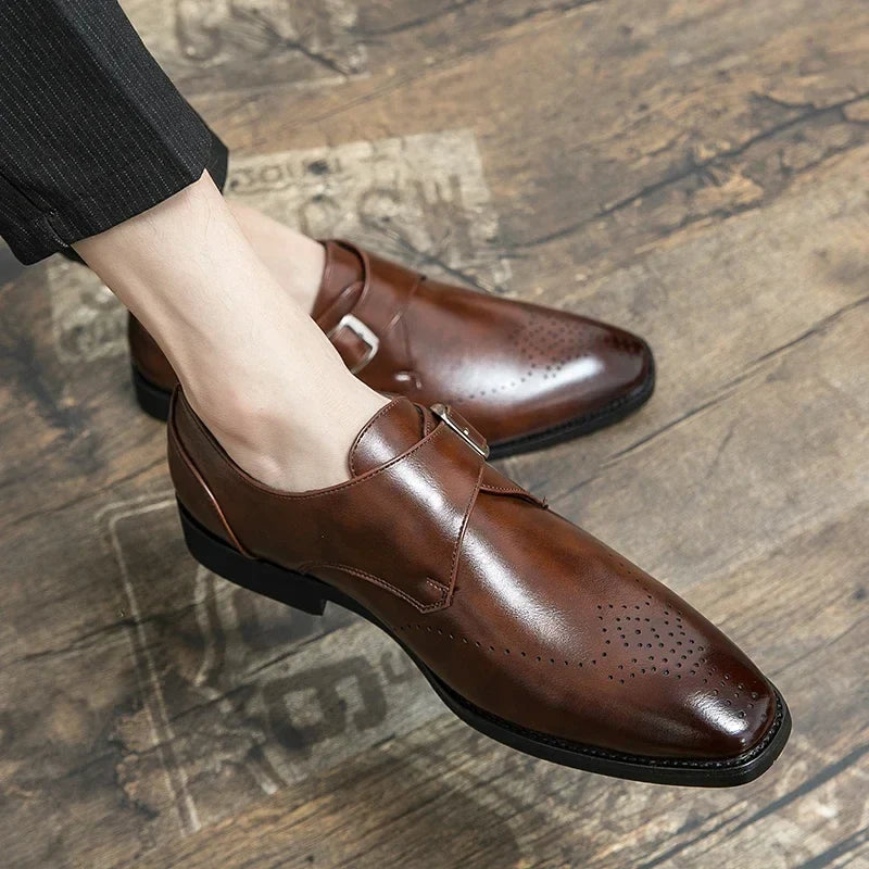 Dunstan | Men’s Buckle Strap Shoes