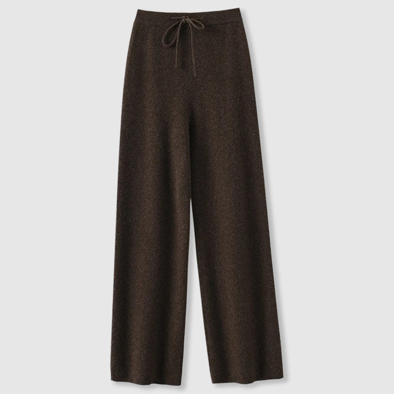Brianna | Women’s Maternity Soft Knit Drawstring Wide-Leg Trousers