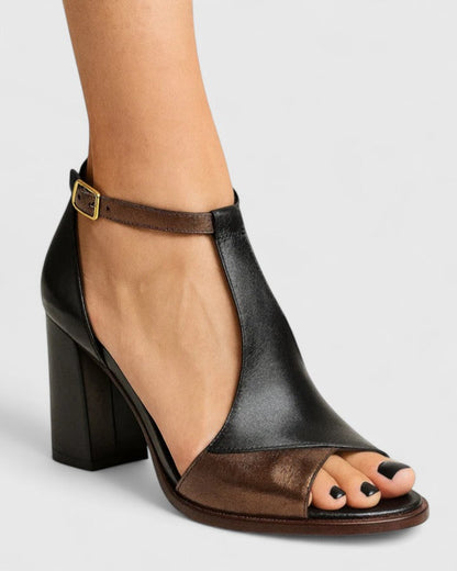 Aubrielle | Women’s Modern Mesh Panel Block Heels