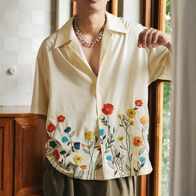 Zac | Men’s Lightweight Floral Shirt for Spring and Summer