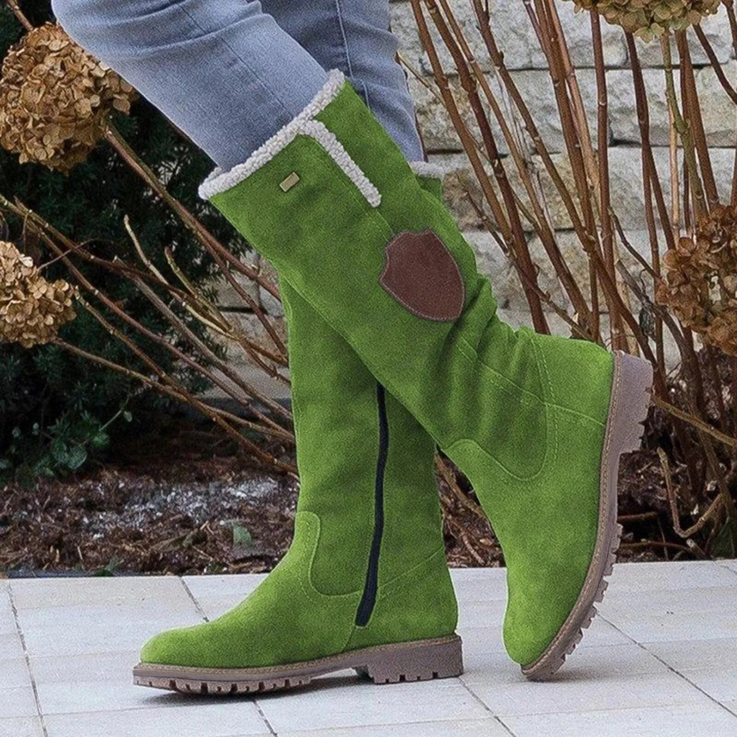 Natalie | Women’s Mid-Calf Boots with Suede-Like Finish