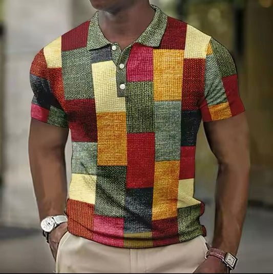 Levi | Men’s Patchwork Polo Shirt