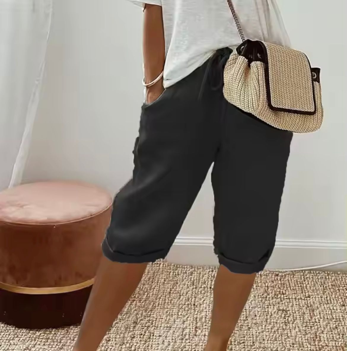 Maribel | Women’s Drawstring Bermuda Shorts