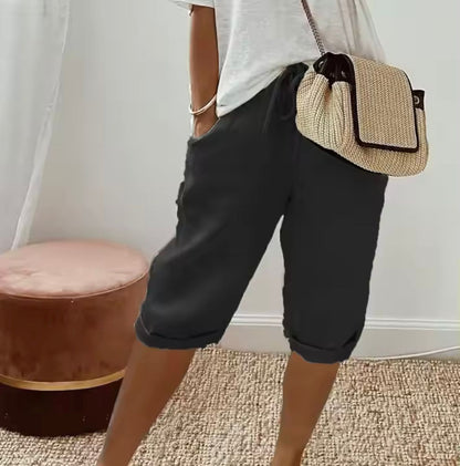 Maribel | Women’s Drawstring Bermuda Shorts