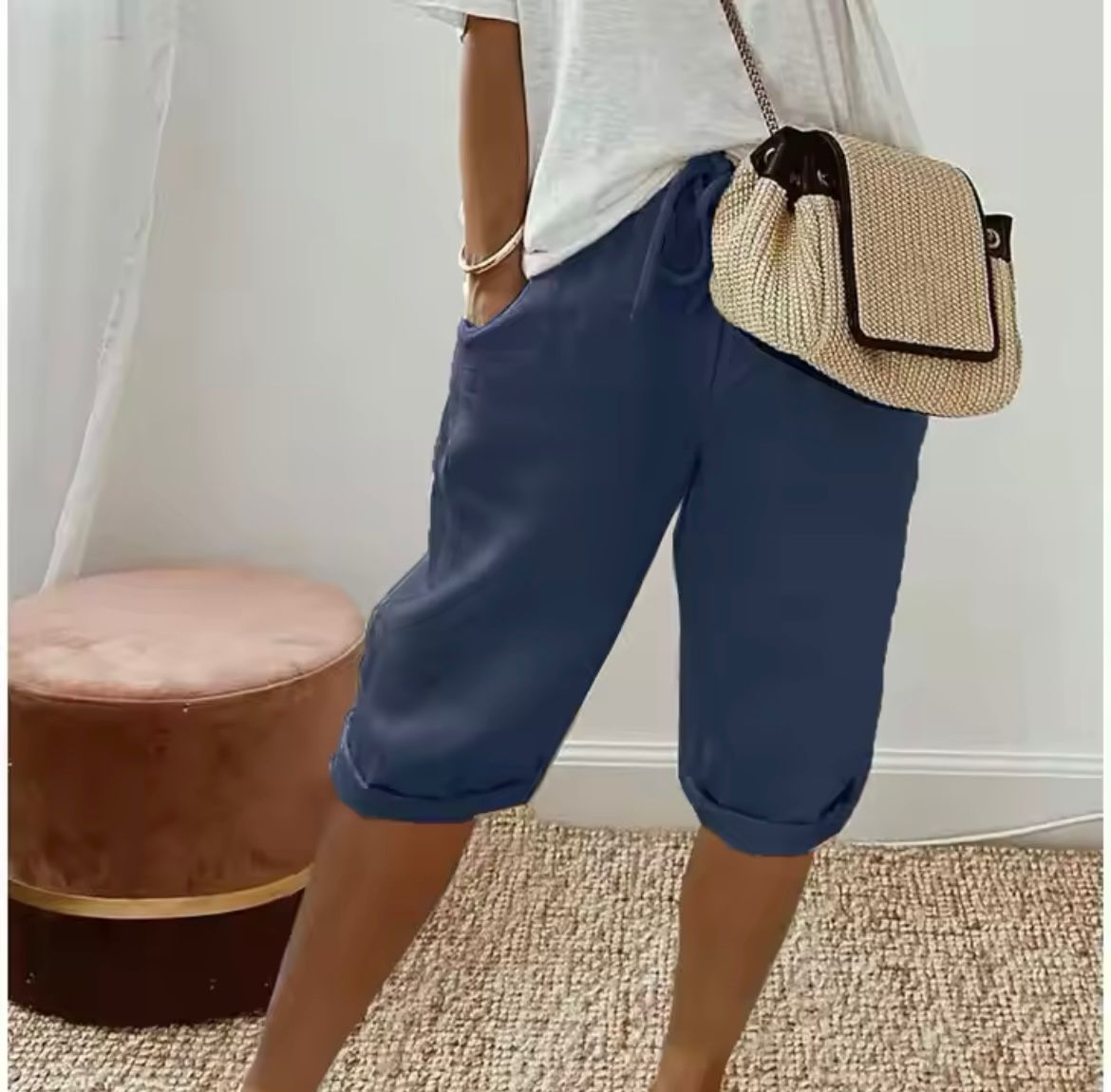 Maribel | Women’s Drawstring Bermuda Shorts