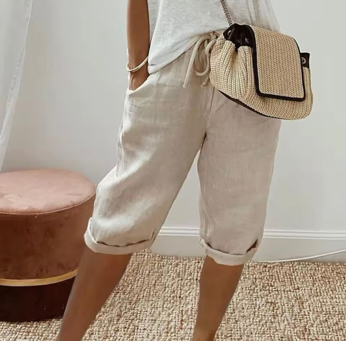 Maribel | Women’s Drawstring Bermuda Shorts