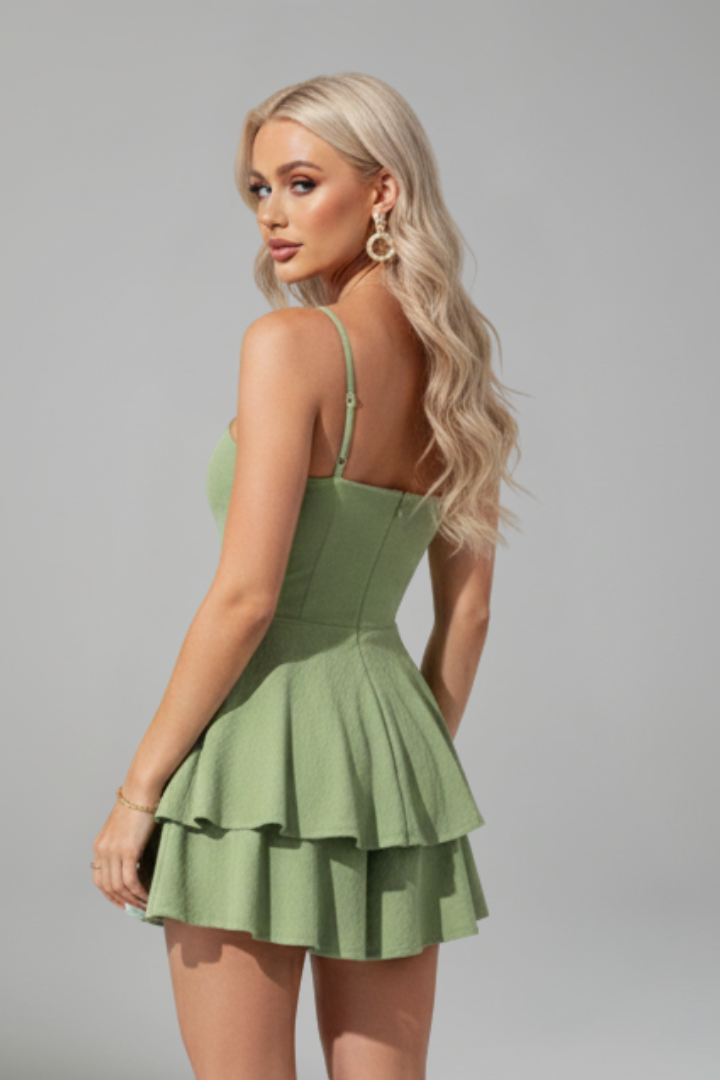 Aylani | Women’s Spaghetti Strap Fit and Flare Mini Dress