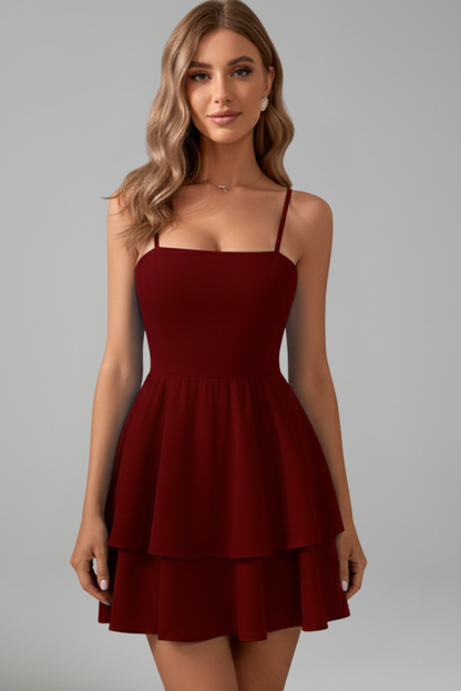 Aylani | Women’s Spaghetti Strap Fit and Flare Mini Dress