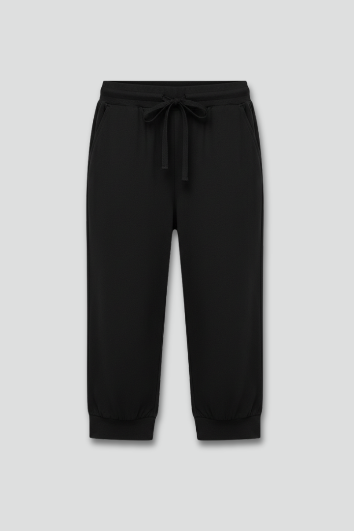 Toni | Women’s Sleeveless Capri Jumpsuit with Drawstring Waist