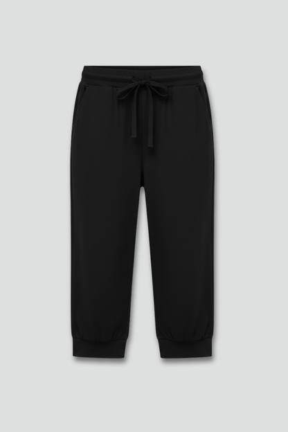 Toni | Women’s Sleeveless Capri Jumpsuit with Drawstring Waist