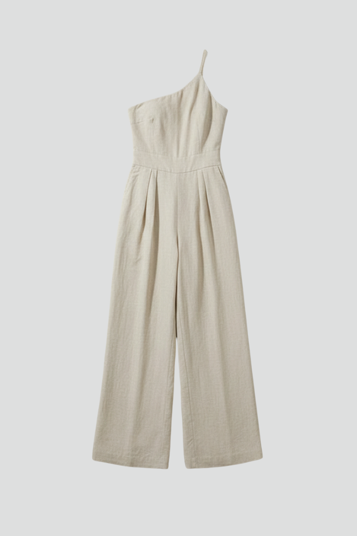 Aubriella | Women’s One Shoulder Wide Leg Jumpsuit