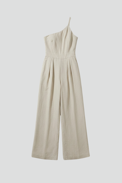 Aubriella | Women’s One Shoulder Wide Leg Jumpsuit