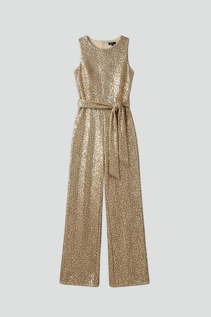 Elowen | Women’s Sequin Straight Leg Evening Jumpsuit