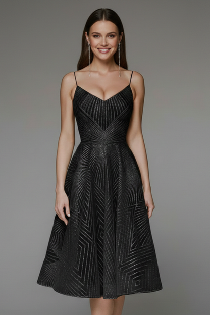 Coralie | Women’s Spaghetti Strap A-Line Midi Dress