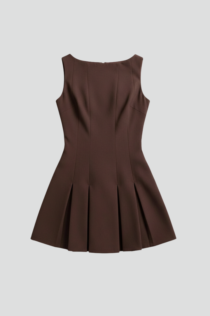 Soraya | Women’s Sleeveless Pleated Mini Dress