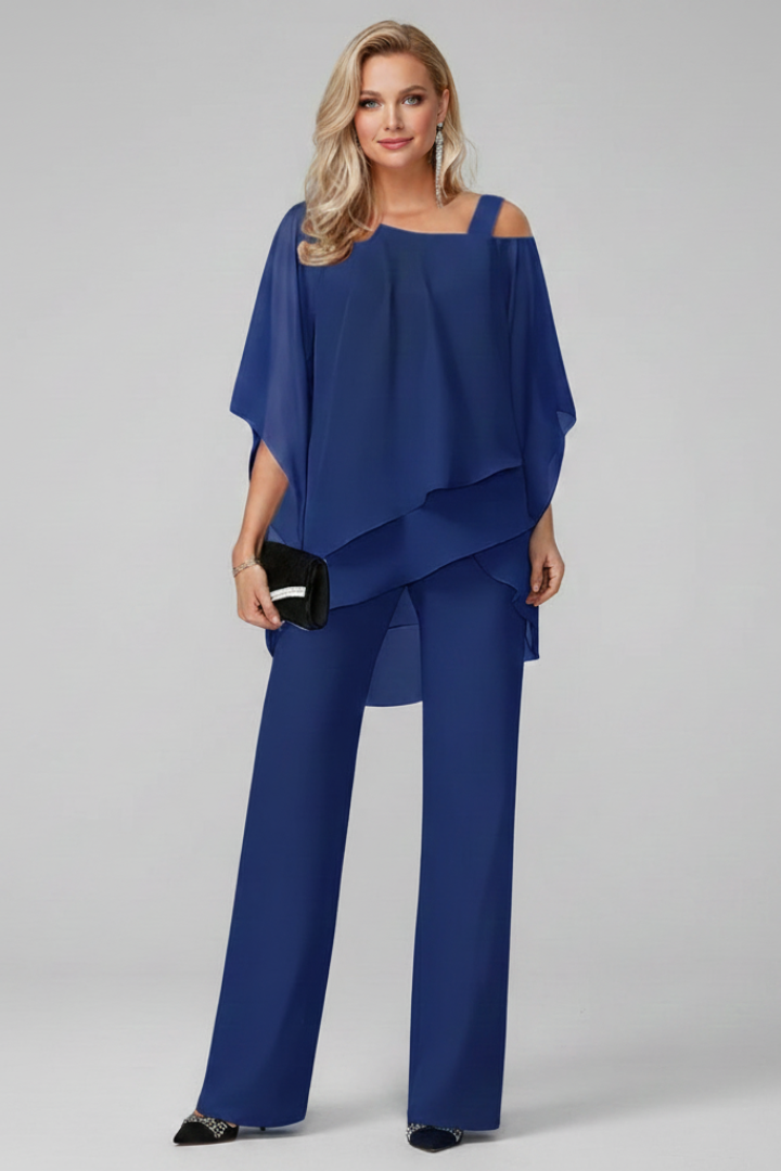 Seraphina | Women’s Off Shoulder Flowing Wide Leg Jumpsuit
