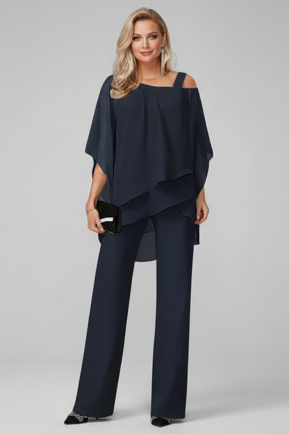Seraphina | Women’s Off Shoulder Flowing Wide Leg Jumpsuit