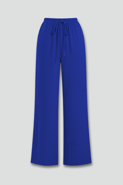 Zinnia | Women’s Drawstring Palazzo Pants with Side Pockets