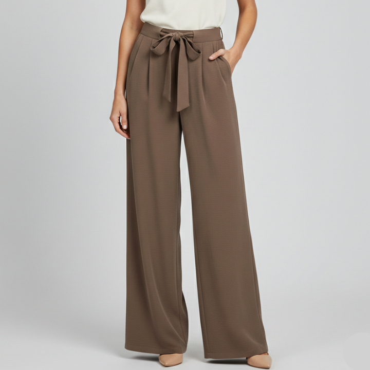 Violetta | Women’s Wide Leg Palazzo Pants with Drawstring Waist