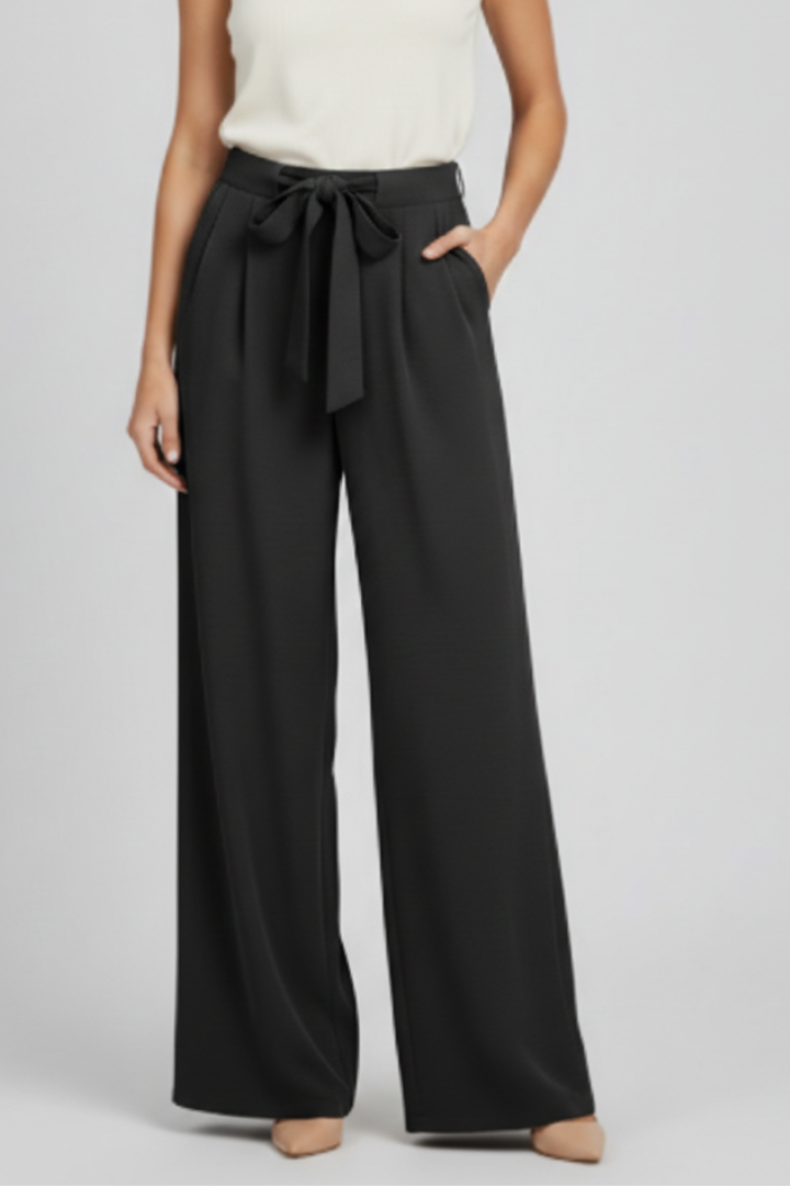 Violetta | Women’s Wide Leg Palazzo Pants with Drawstring Waist