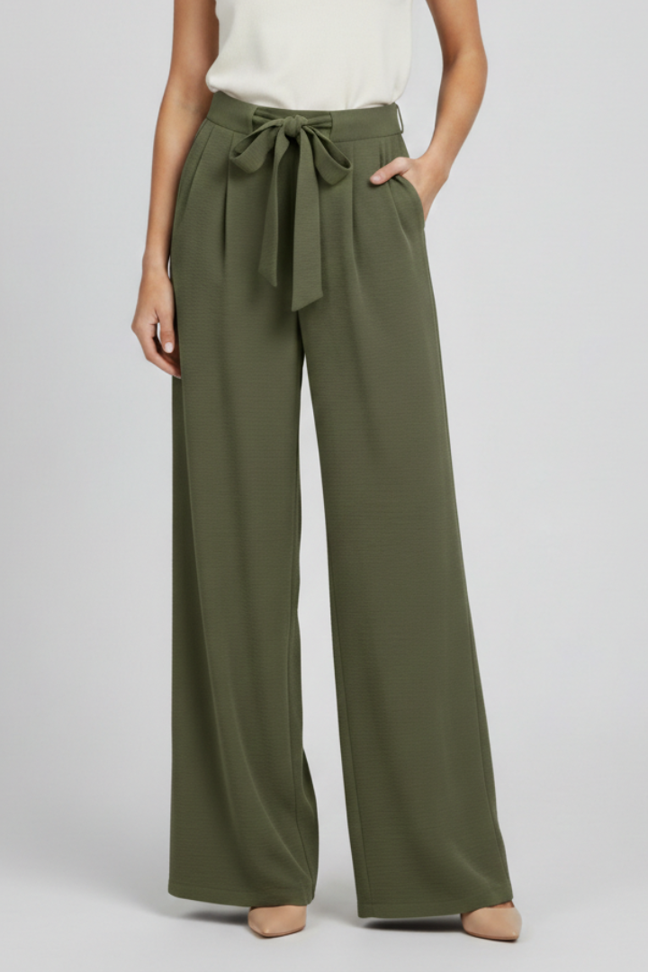 Violetta | Women’s Wide Leg Palazzo Pants with Drawstring Waist