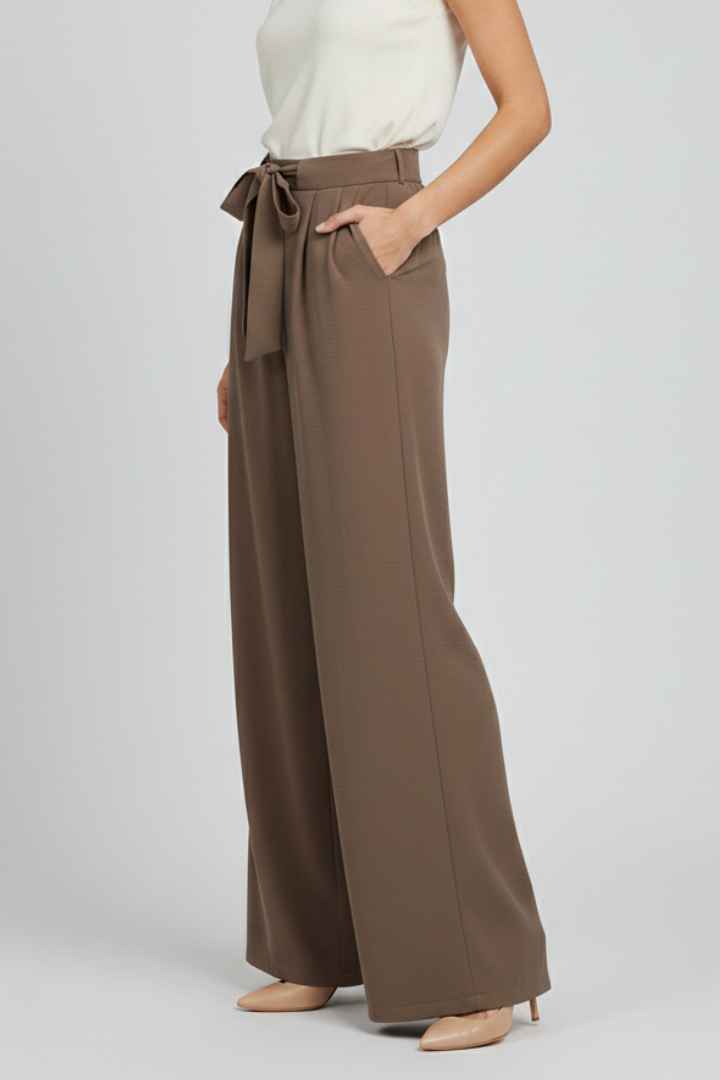 Violetta | Women’s Wide Leg Palazzo Pants with Drawstring Waist