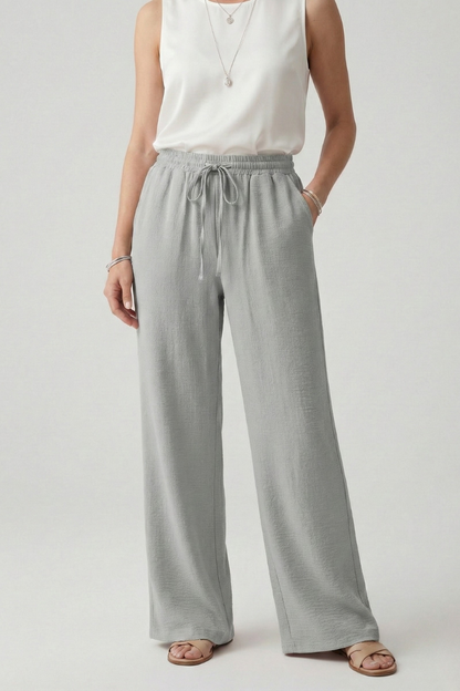 Callie | Women’s Casual Palazzo Trouser with Drawstring Waist