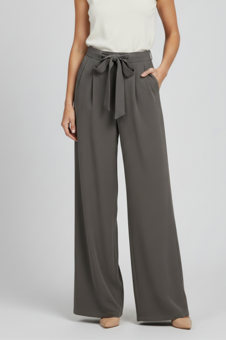 Violetta | Women’s Wide Leg Palazzo Pants with Drawstring Waist