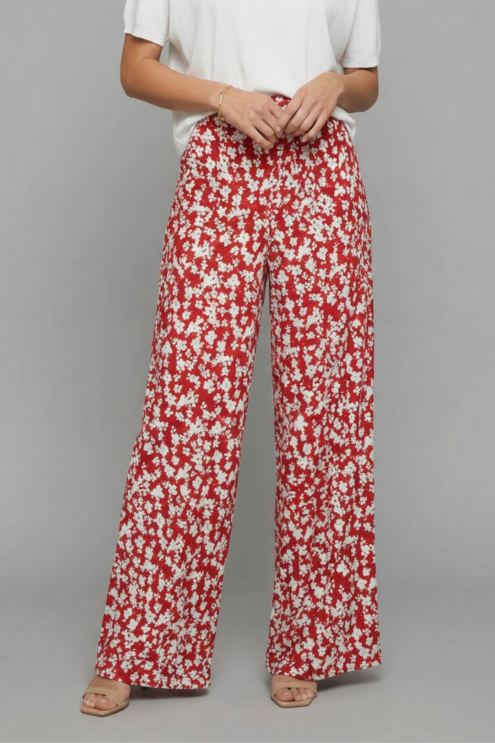 Tinsley | Women’s Floral Wide-Leg Palazzo Pants