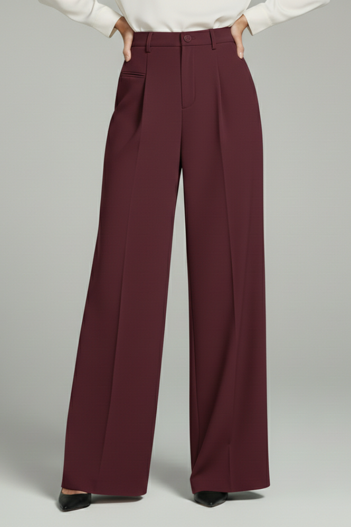 Monroe | Women’s Pleated Palazzo Pants with Back Pockets