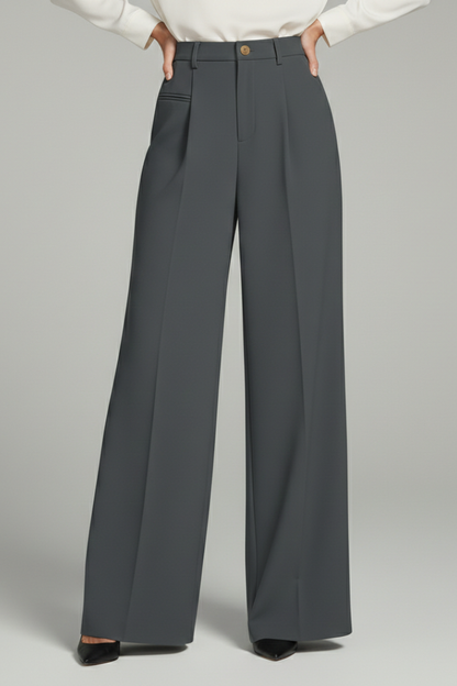 Monroe | Women’s Pleated Palazzo Pants with Back Pockets