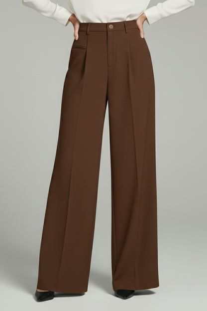 Monroe | Women’s Pleated Palazzo Pants with Back Pockets