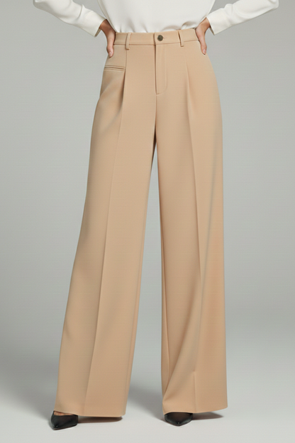 Monroe | Women’s Pleated Palazzo Pants with Back Pockets
