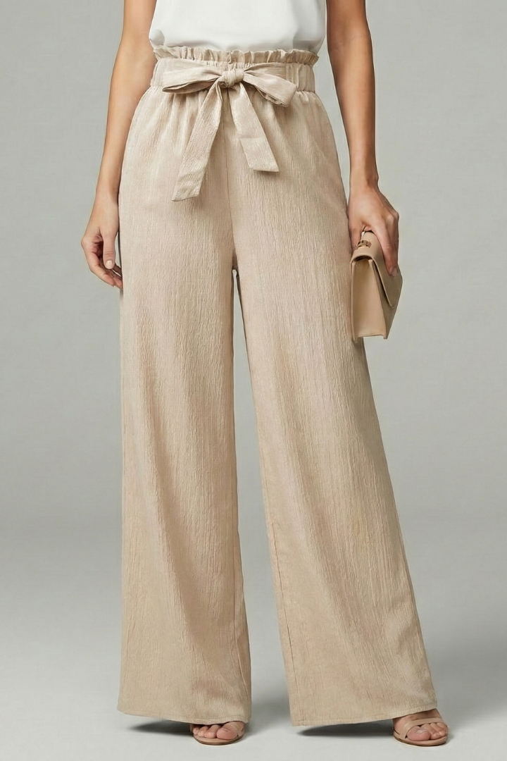 Ellery | Women’s Wide-Leg Palazzo Pants with Tie Waist