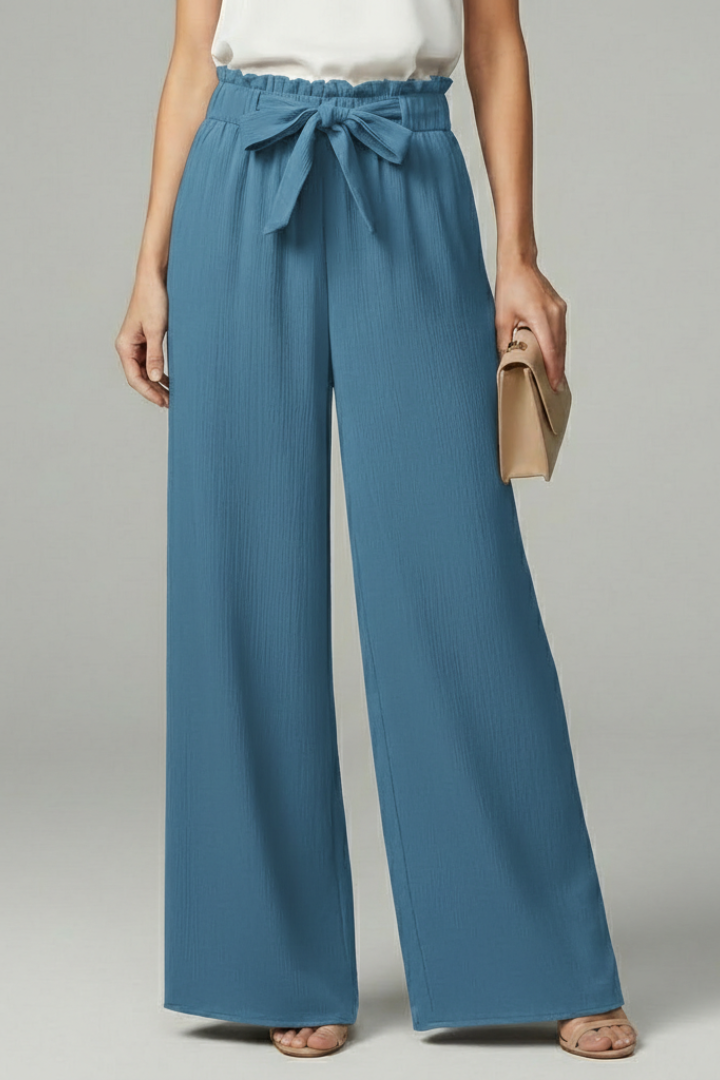 Ellery | Women’s Wide-Leg Palazzo Pants with Tie Waist