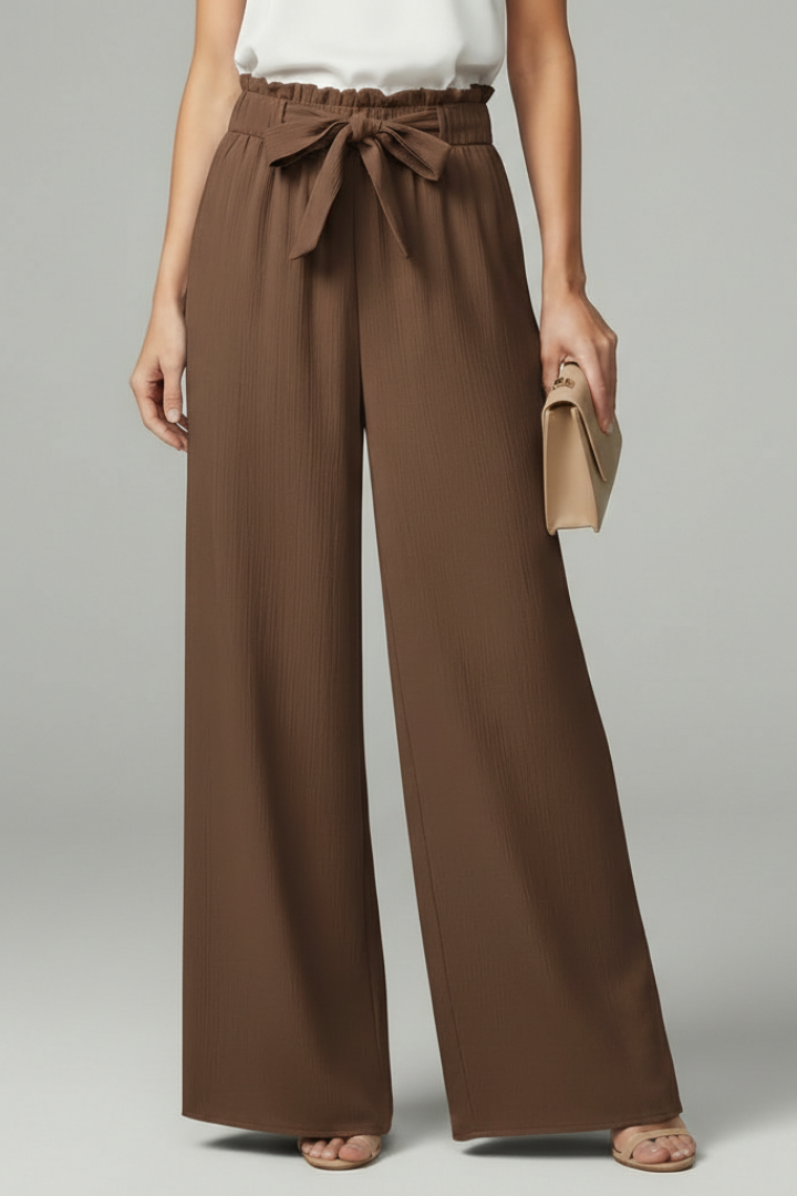 Ellery | Women’s Wide-Leg Palazzo Pants with Tie Waist