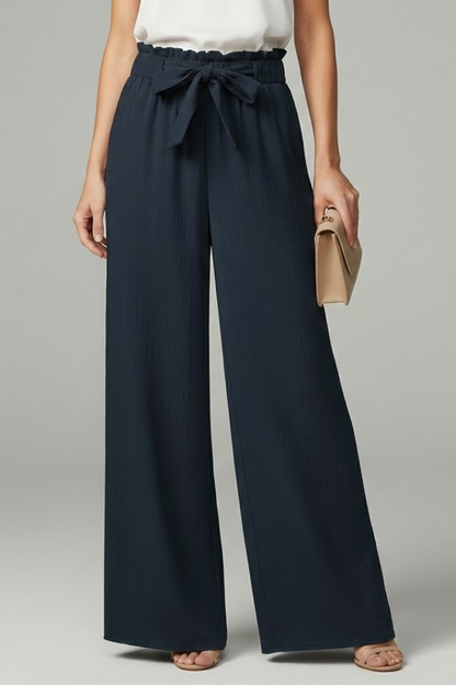 Ellery | Women’s Wide-Leg Palazzo Pants with Tie Waist