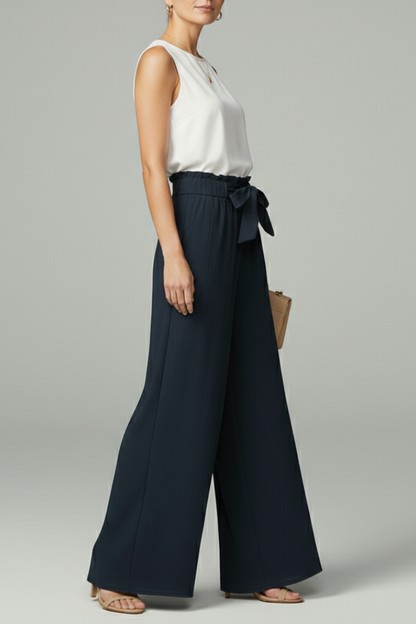 Ellery | Women’s Wide-Leg Palazzo Pants with Tie Waist