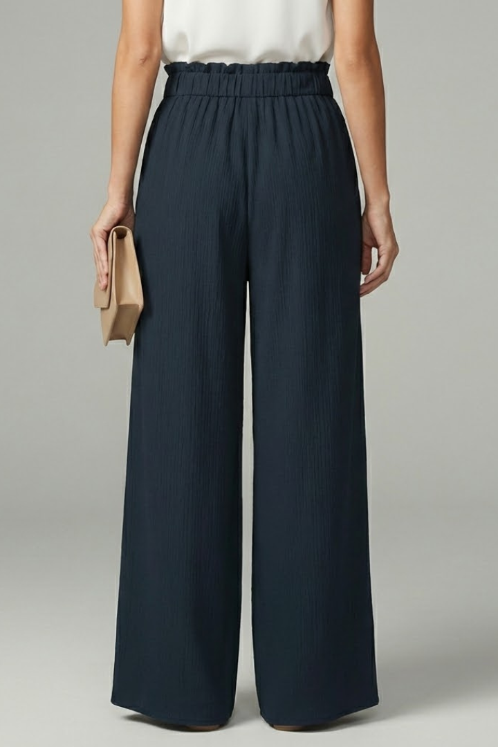 Ellery | Women’s Wide-Leg Palazzo Pants with Tie Waist