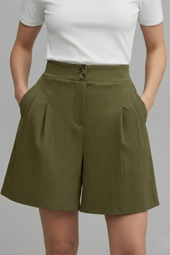 Brielle | Women’s High Waist Wide Leg Shorts