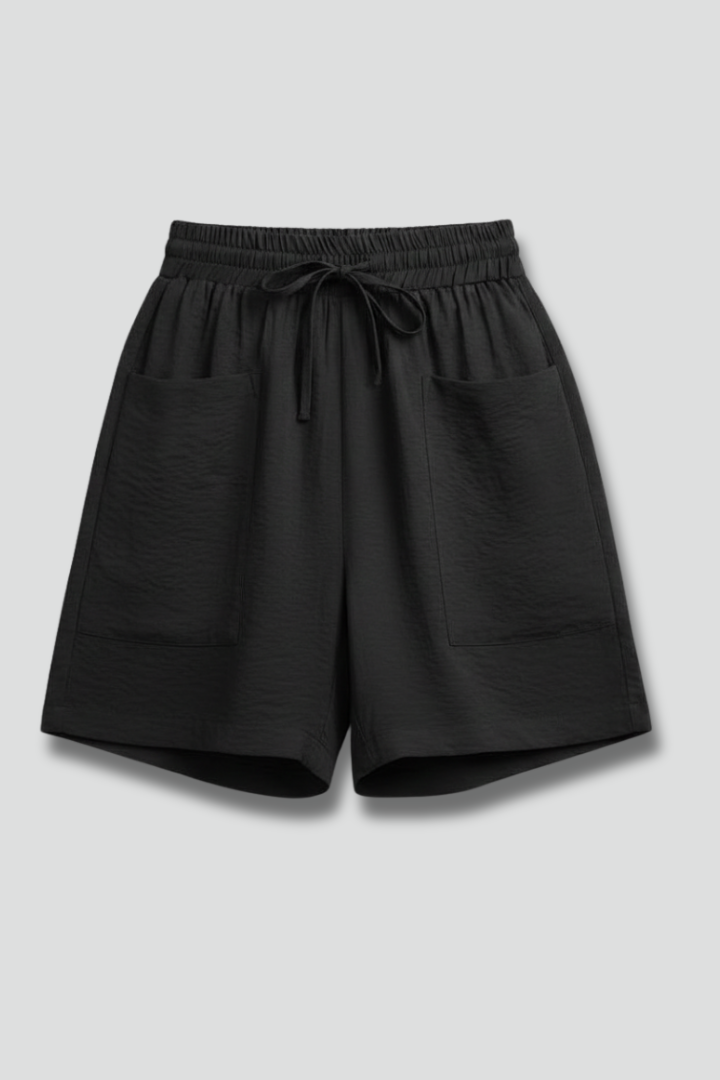 Corinne | Women’s Casual Elastic Waist Drawstring Shorts