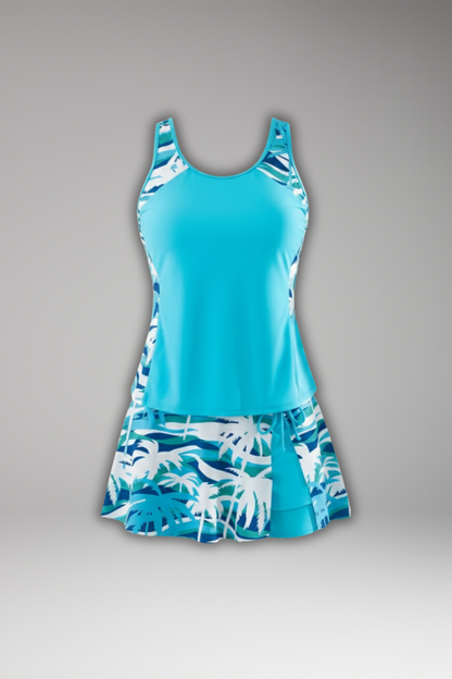 Tessa | Women’s Racerback Tankini Set with Skirt