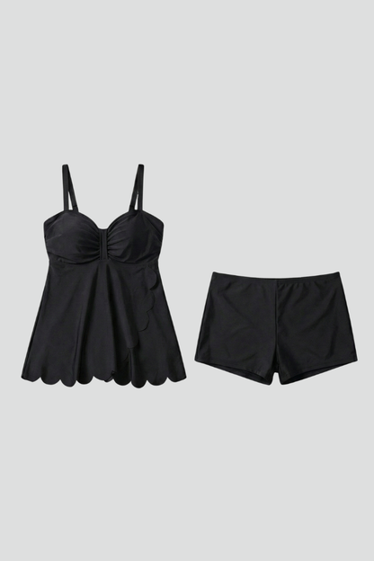 Sabrina | Women’s Sweetheart Neck Tankini Set with Shorts