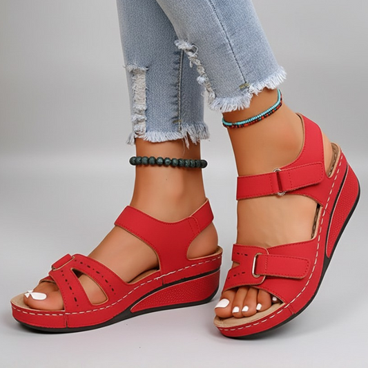 Bexley | Women’s Orthopedic Adjustable Wedge Sandals
