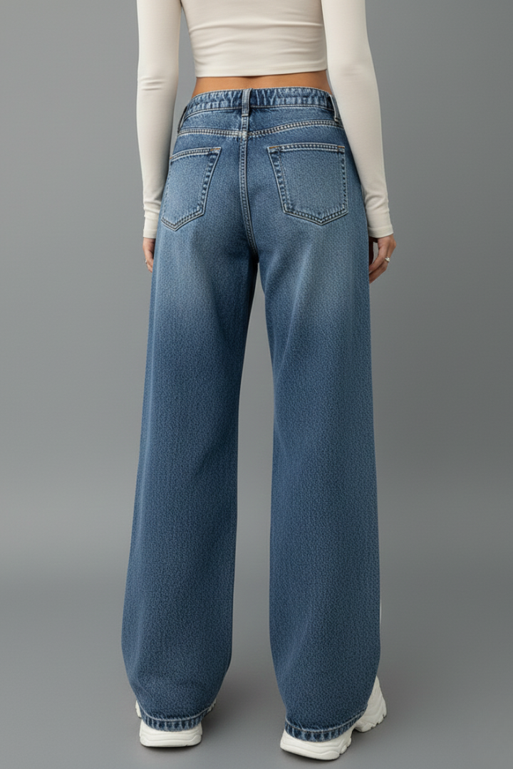 Yve | Women’s Relaxed Wide-Leg Denim Jeans